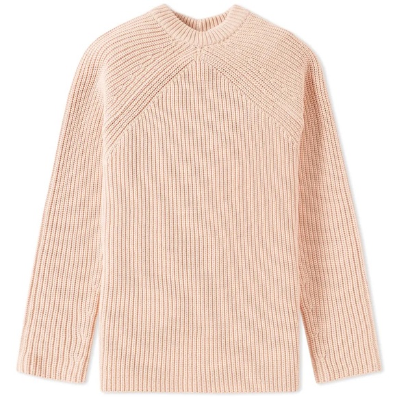 ACNE STUDIOS Katan Heavy Rib Knit Pale Dusty Pink Size Large - Picture 15 of 16